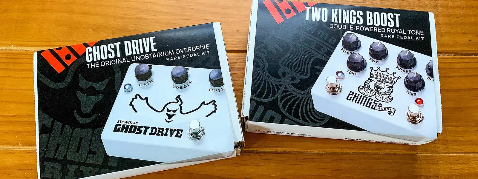 Building StewMac Ghost Drive and 2 Kings Boost Guitar Pedal Kits | SeanRose.com