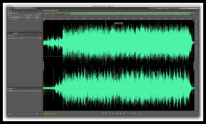 Remastered Beatles LP Waveform