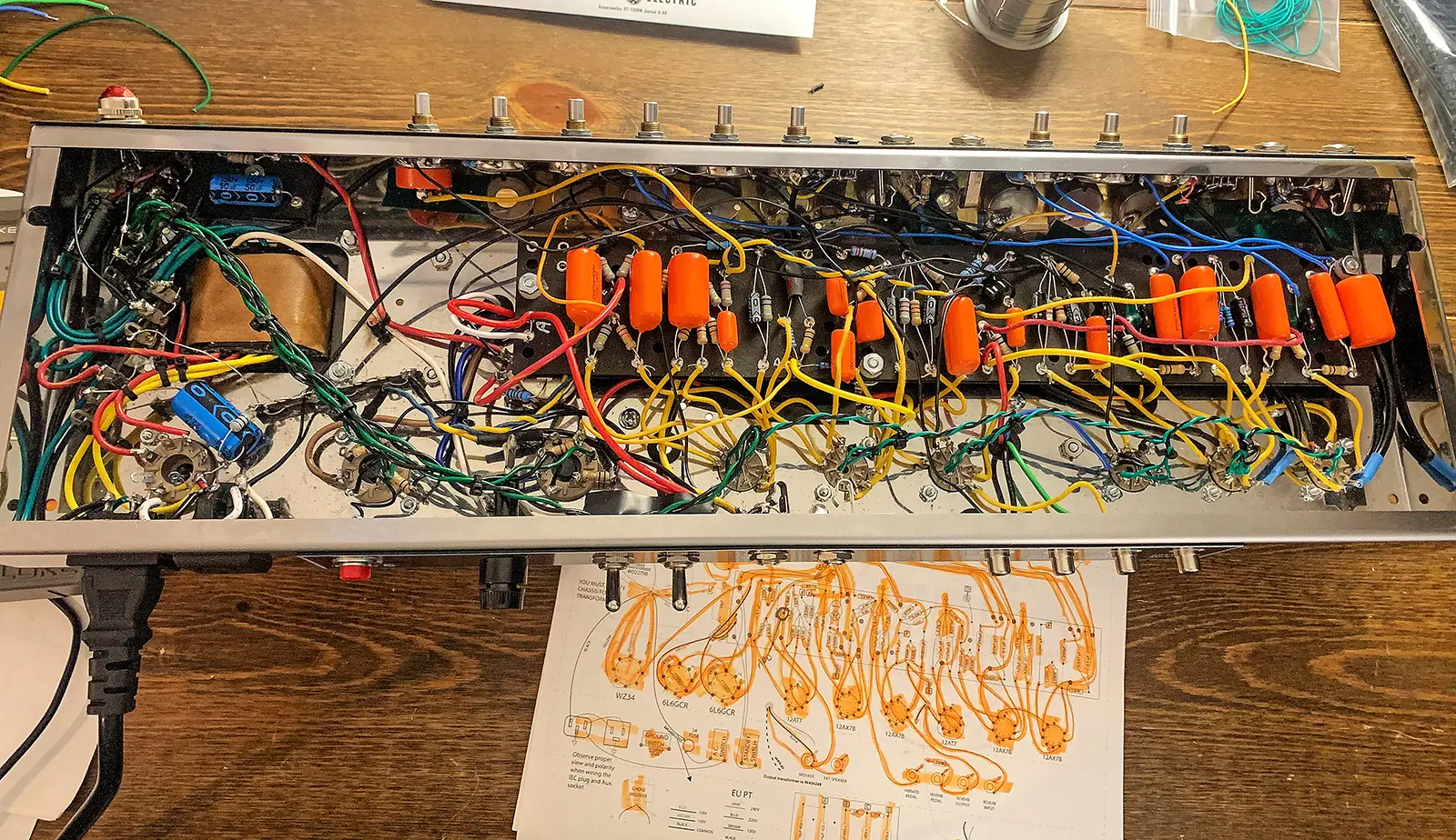 1965 Deluxe Reverb High Power Guitar Amp Build | SeanRose.com