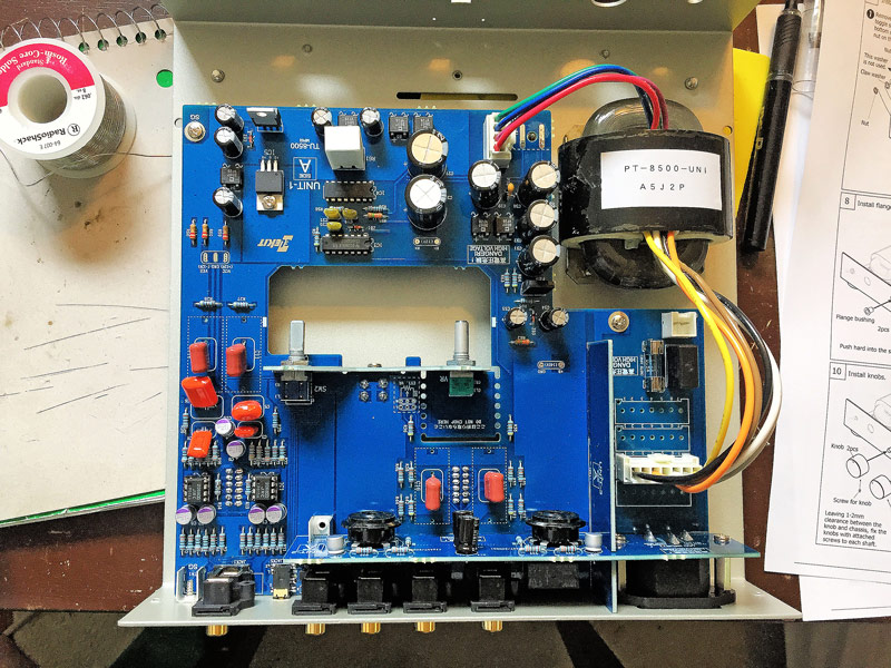 Elekit TU-8500 Stereo Tube Preamplifier Kit Build | SeanRose.com