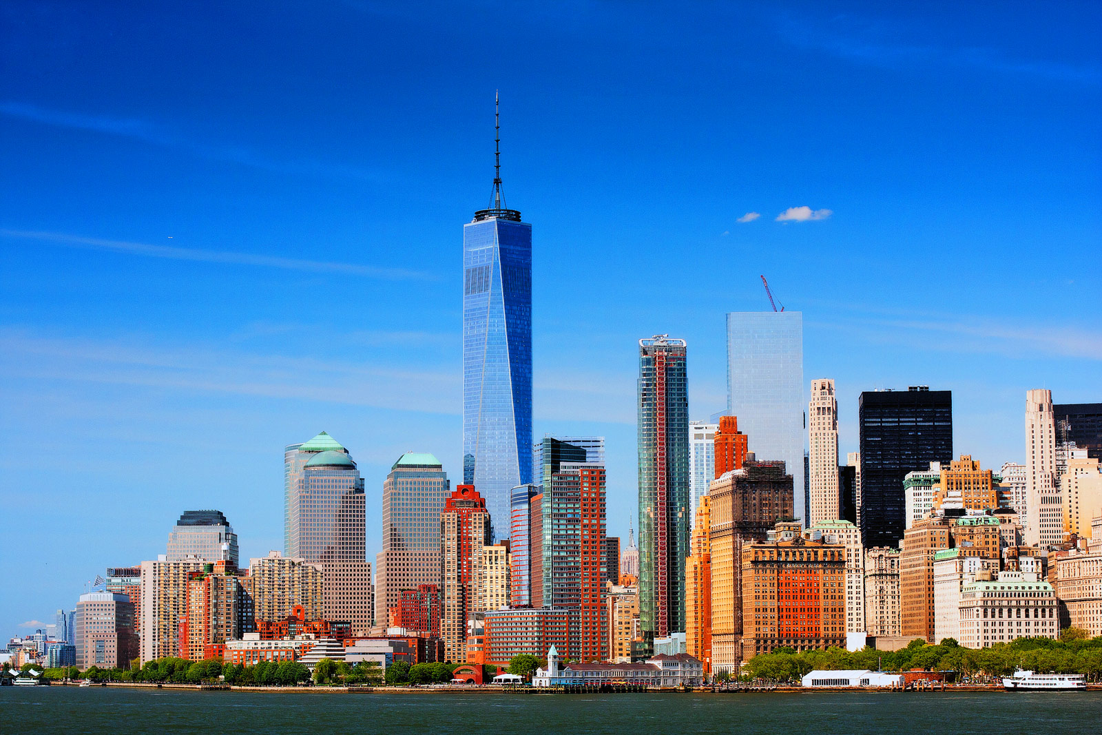 New York City Skyline from Staten Island Ferry, NY, NY - Landscape Photography By Sean Rose